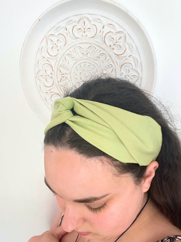 Bandeaux estival bleu turquoise et vert \ taille adulte et enfant