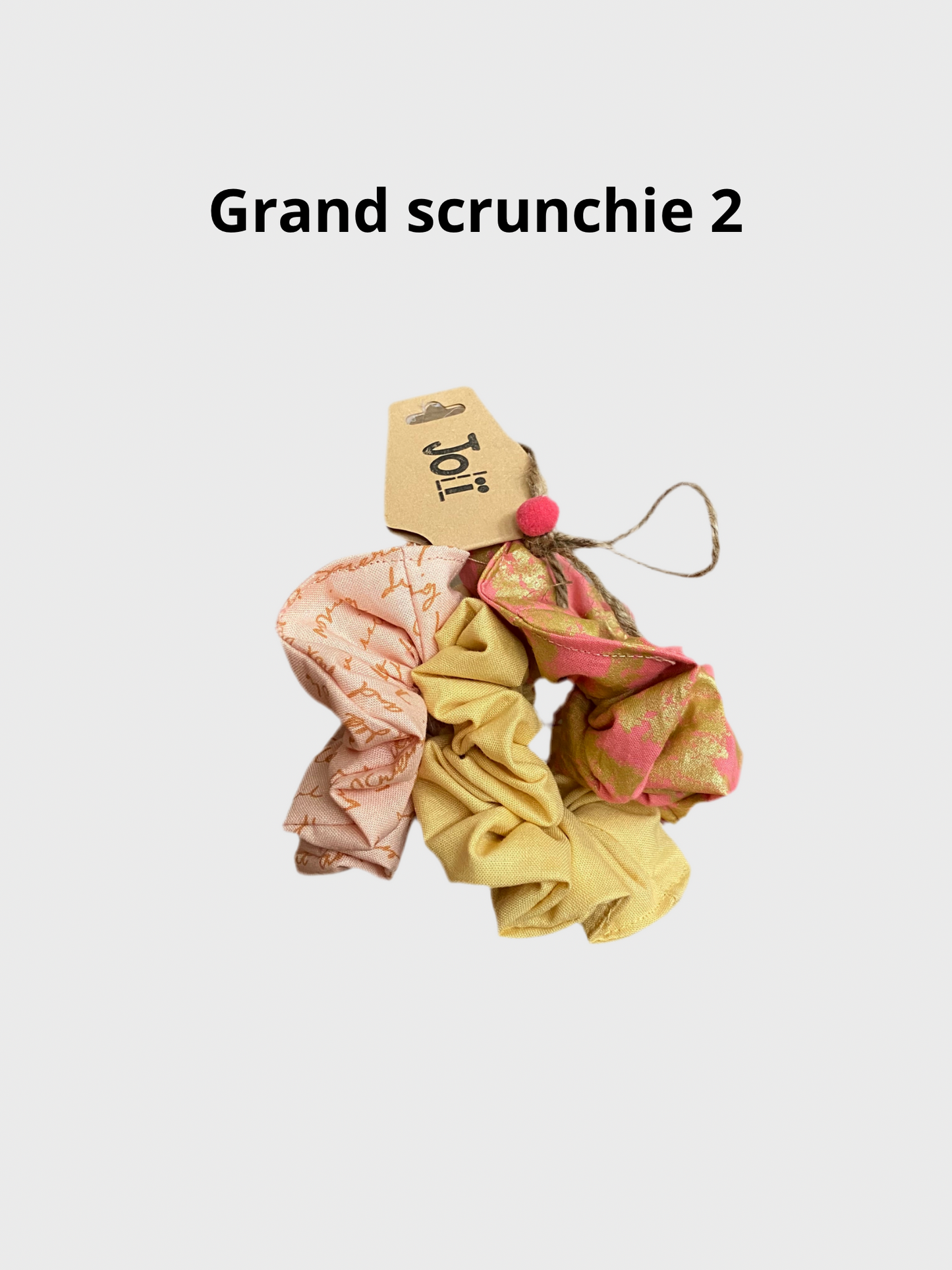 Paquet de 3 scrunchies roses