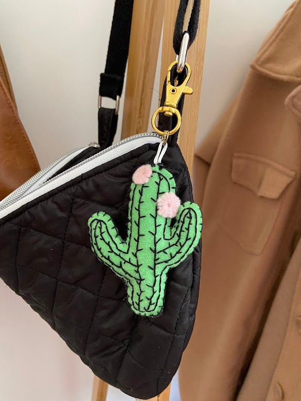 Porte - clé cactus en felt