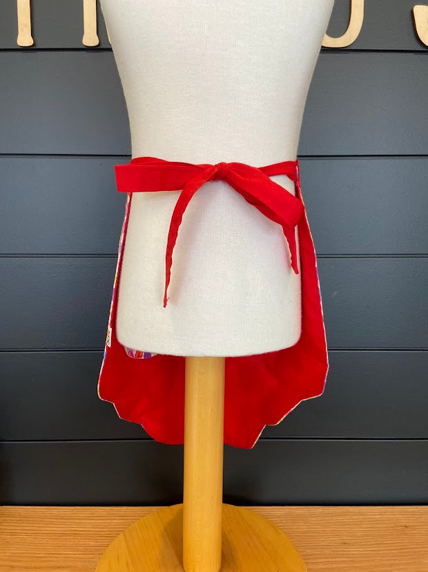 Tablier de taille pour enfant réversible \ Design de petits pop sicles de couleur