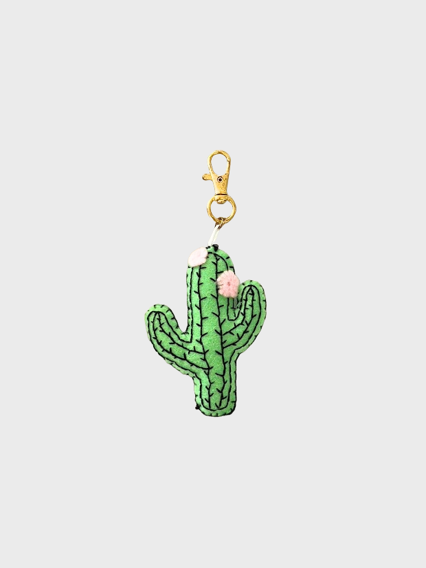 Porte - clé cactus en felt