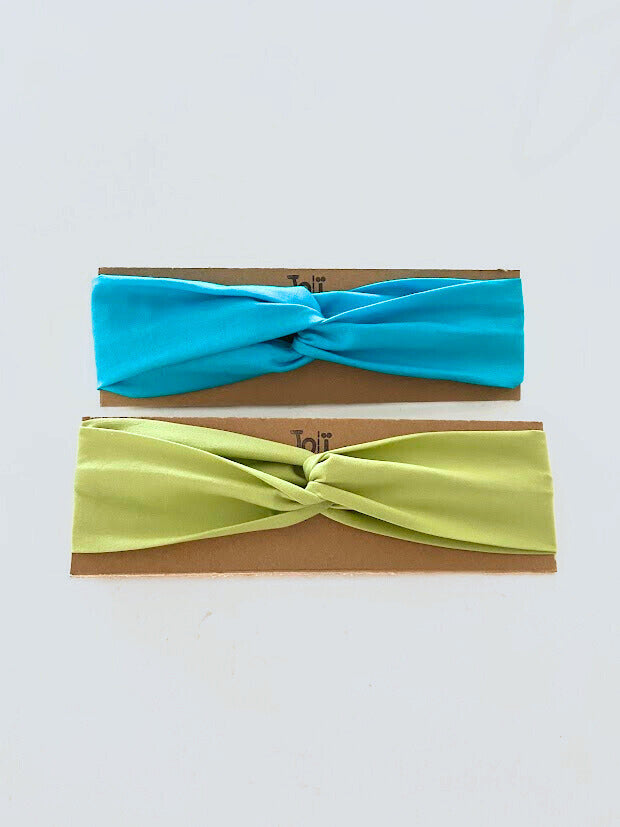 Bandeaux estival bleu turquoise et vert \ taille adulte et enfant
