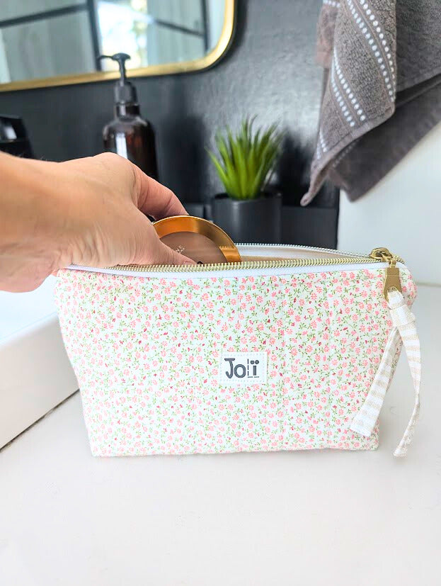 Pochette fleur de rose printanière