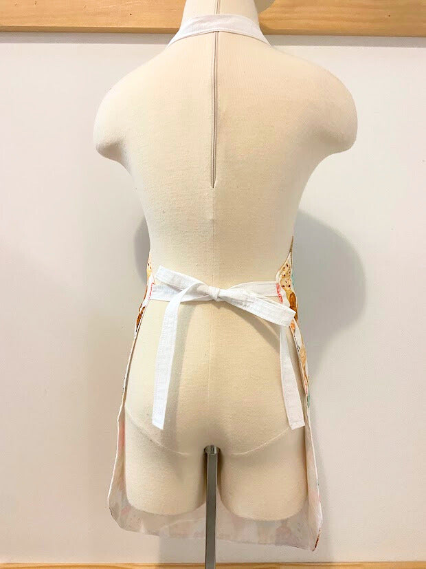 Tablier de cuisine pour enfant, design cornet de crème glacée