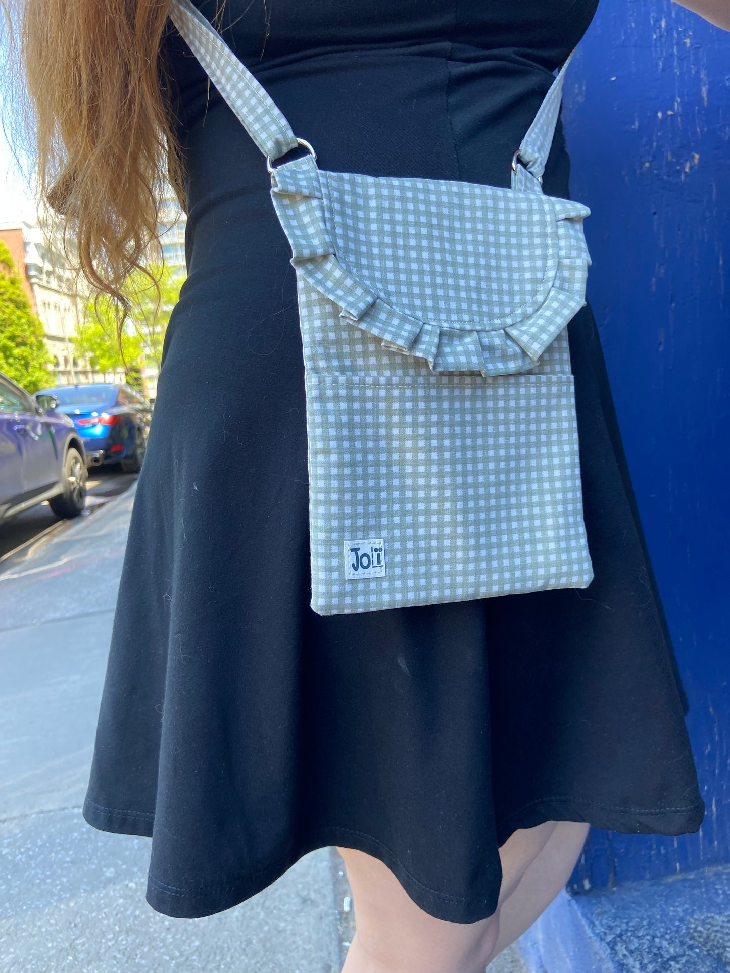 Sac bandolière carotter vert et blanc
