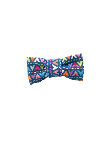 Nœud papillon coloré géométrique pour chat et petit chien