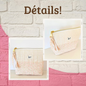 Pochette fleur de rose printanière