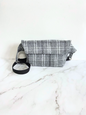 Sac banane rectangle carotter blanc et noir et gris
