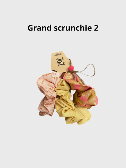 Paquet de 3 scrunchies roses