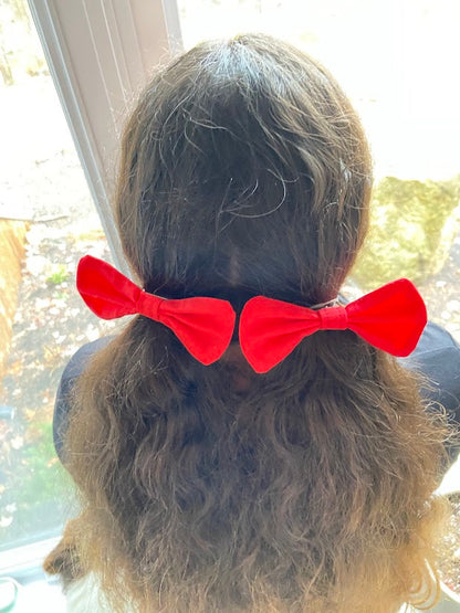 Boucle de noël sur pince crocodile