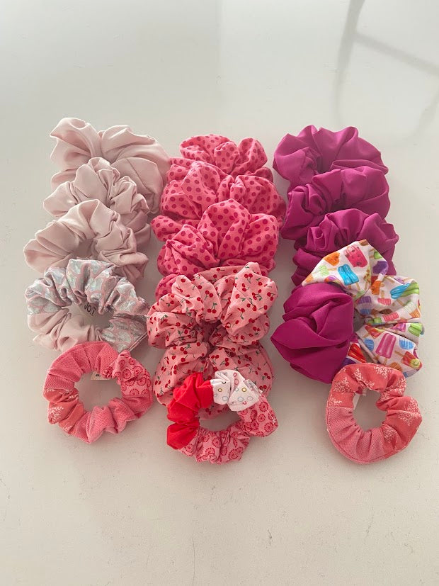 Scrunchie pour l'amour du rose