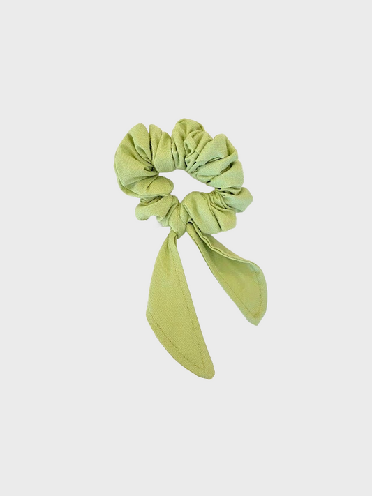 Scrunchie boucle vert