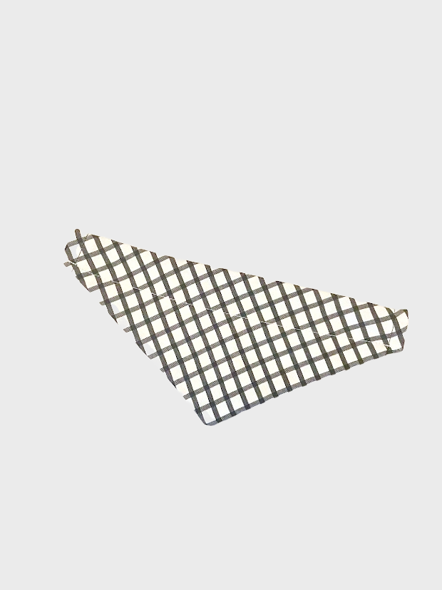 Foulard pour animaux rayure noir sur fond blanc