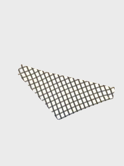 Foulard pour animaux rayure noir sur fond blanc