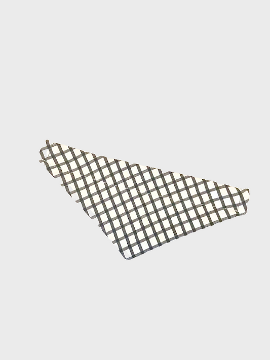 Foulard pour animaux rayure noir sur fond blanc
