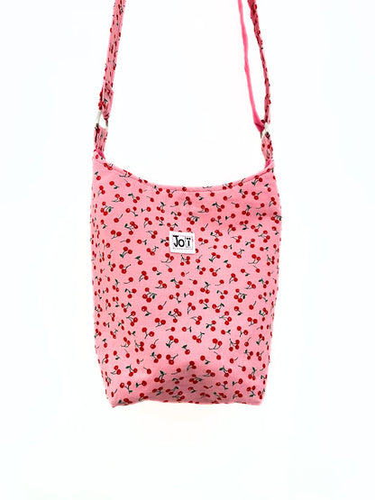 Sac bandoulière rose cerise