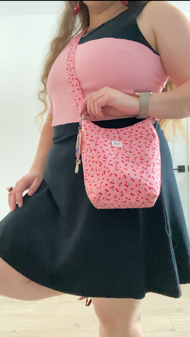 Sac bandoulière rose cerise
