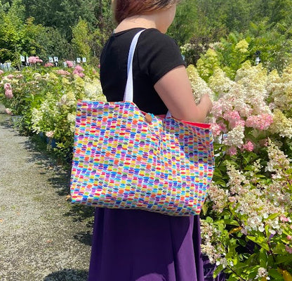 Sac cabas pour la plage, pour les courses ou autre, multicolore