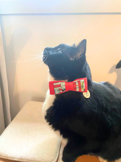 Nœud papillon de noël pour chat ou petit chien