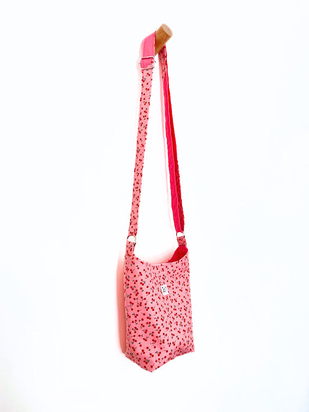 Sac bandoulière rose cerise