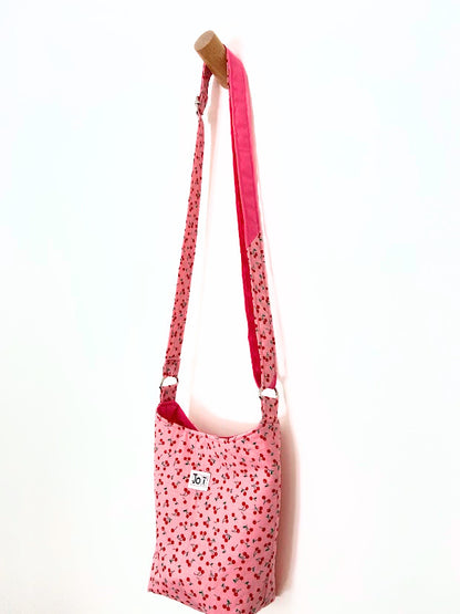 Sac bandoulière rose cerise