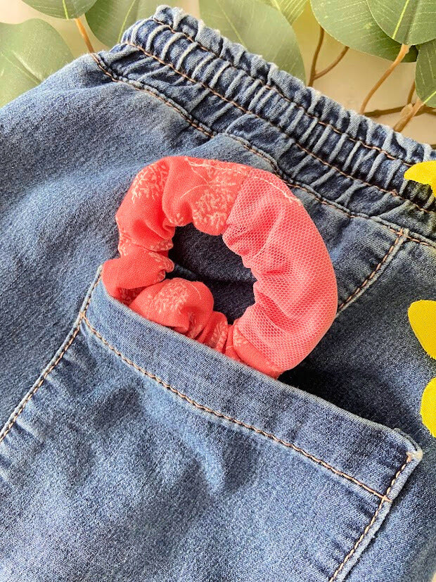 Scrunchie pour l'amour du rose