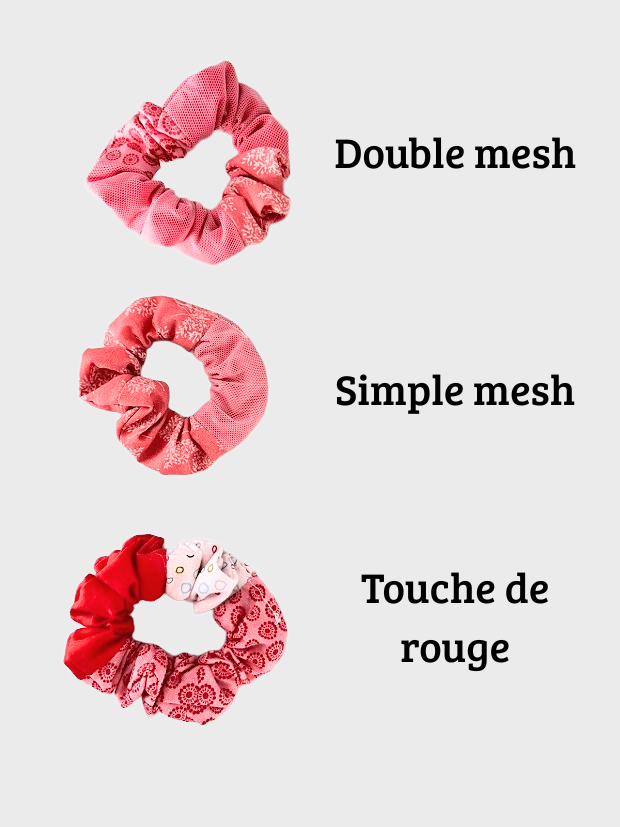 Scrunchie pour l'amour du rose
